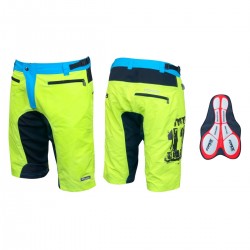 FORCE kraťasy MTB-11 s odnímatelnou vložkou (fluo)