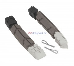 Force brzdové gumičky V-brake (črn/šed/bíl)