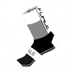 Ponožky FORCE HALE, bílo-šedo-černé 