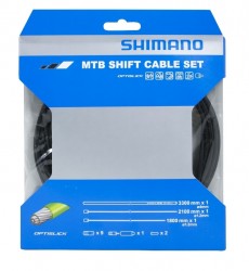 Shimano řadící set MTB bowdeny+lanka  OPTISLICK, černý 