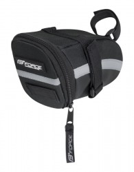 Brašna pod sedlo FORCE MID suchý zip, černá
