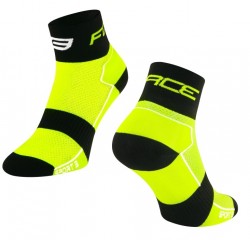 FORCE SPORT 3 ponožky, fluo-černé