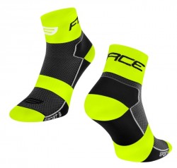 FORCE SPORT 3 ponožky, černo-fluo