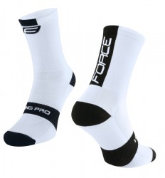 FORCE LONG PRO ponožky, bílo-černé