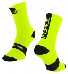 FORCE LONG PRO ponožky, fluo-černé