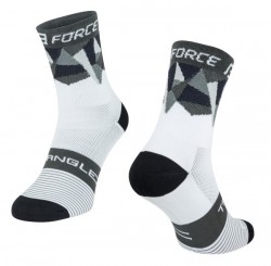 FORCE TRIANGLE ponožky bílo-šedo-černé