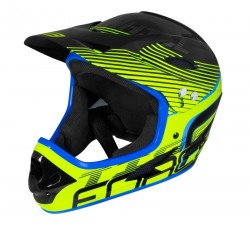 FORCE TIGER downhill přilba, černo-fluo