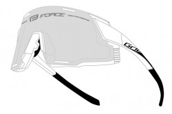 Brýle FORCE GRIP bílé, fotochromatická skla