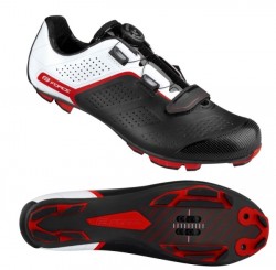 Tretry FORCE MTB CARBON DEVIL PRO, černo-bílo-červené