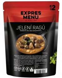 Expres Menu - jídlo na cesty - Jelení ragú 600g/2porce