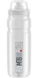 ELITE FLY MTB láhev čirá/šedé logo 750ml , s krytkou