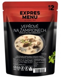 Expres Menu - jídlo na cesty - Vepřové na žampionech 600g/2porce